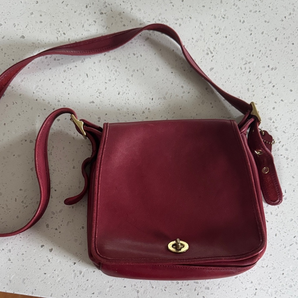 Vintage Red Coach Bag